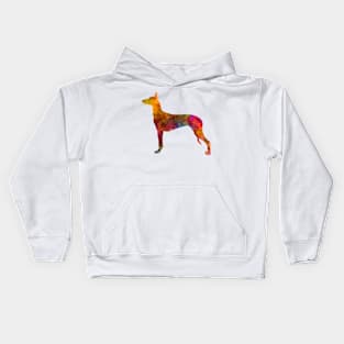 Pharaoh Hound  in watercolor Kids Hoodie